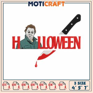 Halloween jason design embroidery, jason killer​ ​embroidery