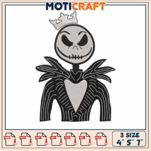 Halloween horror jack embroidery, jack halloween​​​​ ​embroidery