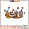 Halloween ice cream embroidery, halloween cups​​​ ​embroidery