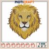 Golden lion design embroidery, lion art painting embroidery 2 Golden lion design embroidery, lion art painting embroidery