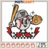 Gameday baseball embroidery, baseball face mask​ embroidery