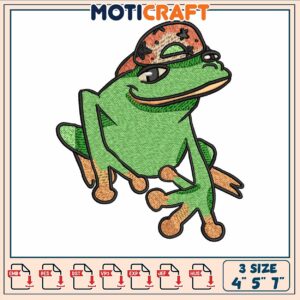 Frog style hiphop embroidery, frog boys south korea​ embroidery