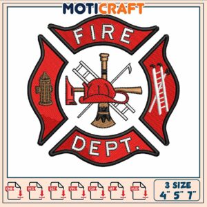 Fire dept embroidery, chicago fire department​ embroidery