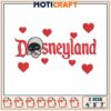 Eve love disneyland embroidery, cartoon eve​​ embroidery