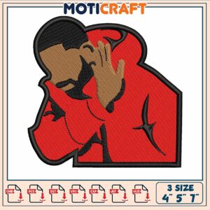 Drake meme embroidery, drake meme template​​ embroidery