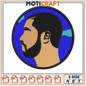 Drake meme blue embroidery, drake meme generator​ embroidery