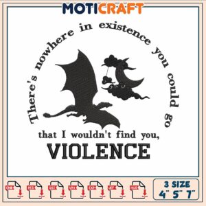Dragon violence embroidery, fourth wing dragon art​​​ embroidery