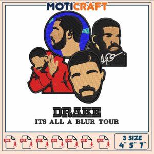 Drake all a blur tour embroidery, it's all a blur tour​​ embroidery