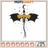 Dragon star embroidery, dragon fourth wing​​​ embroidery
