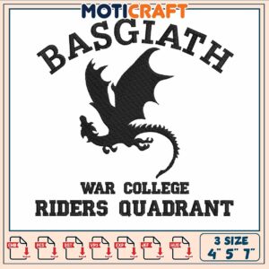 Dragon basgiath embroidery, fourth wing tv series​ embroidery