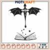Dragon basgiath book embroidery, fourth wing cast embroidery 2 Dragon basgiath book embroidery, fourth wing cast embroidery