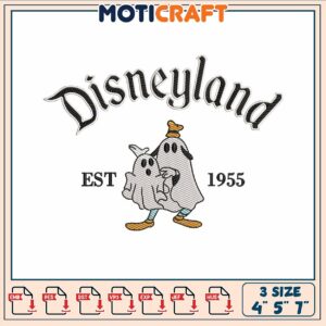 Donald duck ghost embroidery, donald duck costume​​ ​embroidery