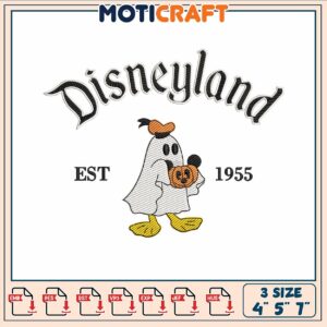 Donald duck halloween embroidery, donald duck​ ​embroidery