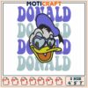 Donald duck disney love embroidery, cartoon donald duck​​ embroidery
