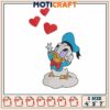 Donald duck baby design embroidery, donald duck​​​ embroidery