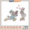 Donald and daisy duck embroidery, donald duck cartoon pic​ embroidery