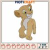 Disney simba embroidery, simba lion cartoon​​ embroidery