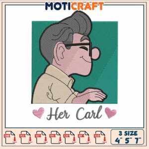Disney pixel her carl embroidery, disney up carl​ embroidery