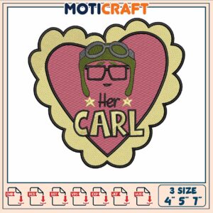 Disney love carl art embroidery, carl disney​ embroidery