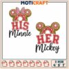 Disney mickey couple embroidery, mickey mouse characters​​ embroidery