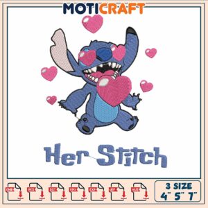 Disney her stitch embroidery, stitch pictures​ embroidery