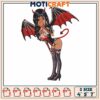 Demon girl art embroidery, demon slayer girl embroidery 1 Demon girl art embroidery, demon slayer girl embroidery