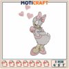 Daisy duck fall in love embroidery, daisy duck disney world​ embroidery
