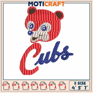 Cubs bear chicago embroidery, chicago bulls baseball cap​​ embroidery