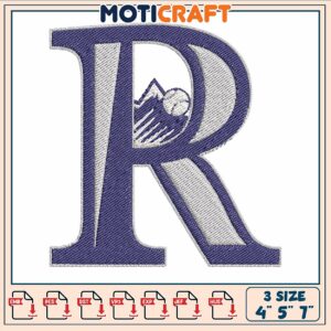 Colorado rockies logo embroidery, colorado rockies games​​ embroidery