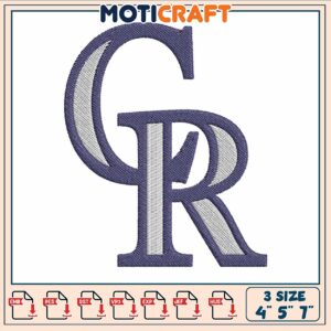 Colorado rockies logo embroidery, rocky ford colorado​​​​ embroidery