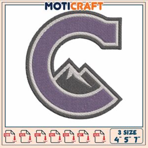 Colorado logo design embroidery, colorado rockies tickets​ embroidery