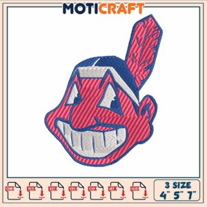 Cleveland indian embroidery, cleveland indians logo​ embroidery