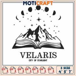 City of star velaris embroidery, star of city​​ embroidery