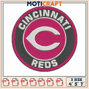 Cincinnati reds logo embroidery, cincinnati reds games​​ embroidery