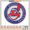 Chief wahoo forever embroidery, cleveland indians embroidery 2 Chief wahoo forever embroidery, cleveland indians embroidery