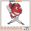 Chief wahoo logo embroidery, indian cleveland roster embroidery 2 Chief wahoo logo embroidery, indian cleveland roster embroidery