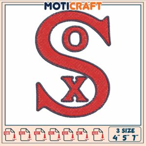 Chicago sox logo embroidery, chicago white sox​ embroidery