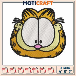 Cat face design embroidery, andrew garfield movies​​​ embroidery