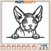 Cat cute embroidery, minskin cat​ embroidery, minskin cats​ embroidery
