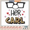Carl fredricksen her carl embroidery, up carl fredricksen​ embroidery