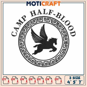 Calm half pegasus embroidery, percy jackson book order​ ​embroidery