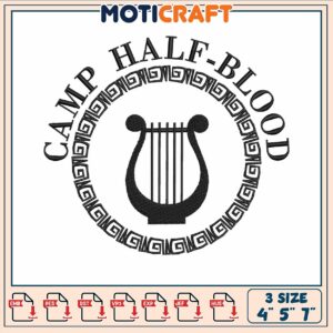 Calm half blood book embroidery, percy jackson movie​​​​​ ​embroidery