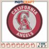 California angel in logo embroidery, california angels​​​​ embroidery