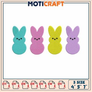 Bunny colour embroidery, bugs bunny cartoon​ ​embroidery