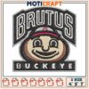 Brutus buckeye logo embroidery, brutus the buckeye embroidery 2 Brutus buckeye logo embroidery, brutus the buckeye embroidery
