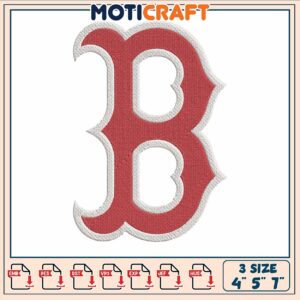 Boston red logo embroidery, boston red sox logo​ embroidery