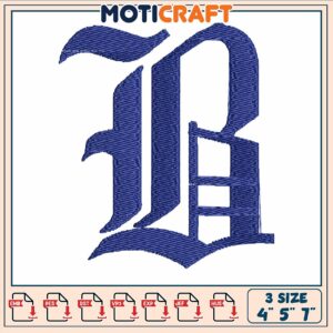 Boston logo alphabet embroidery, boston braves field​ ​embroidery