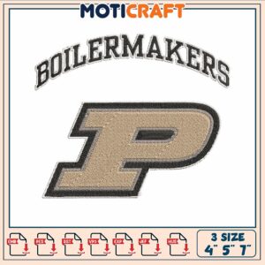 Boilermaker logo embroidery, purdue boilermakers football​​​​​​​ embroidery