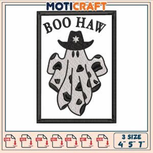 Boo haw cartoon embroidery, boo haw haw​​​ ​embroidery