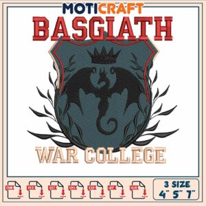 Basgiath college art embroidery, fourth wing characters​ embroidery